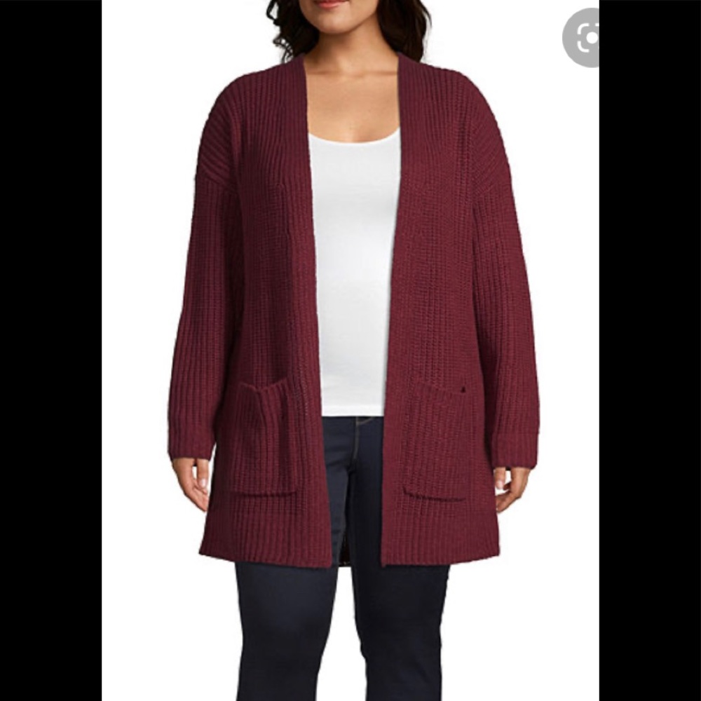 Long Sleeve Drop Shoulder Cardigan